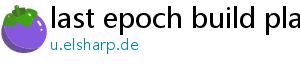 last epoch build planner